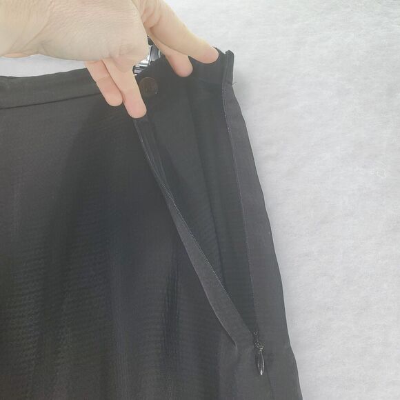 8 32x30 Theory Hammered Viscose PJ Pants Womens Black Rayon Wide Leg Career Work - Picture 7 of 10